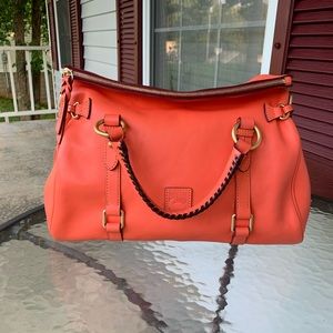Dooney & Bourke Florentine medium satchel salmon